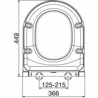 Long D Slim Soft Close Quick Release Toilet Seat - Euroshowers