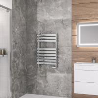 Eastbrook Staverton 1200 x 500mm Curved Chrome Designer Towel Rail