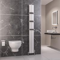 Eastbrook Preston Vertical 1800 x 185 Aluminium Radiator - Matt Anthracite