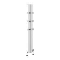 Eastbrook Preston Vertical 1800 x 185 Aluminium Radiator - Matt White