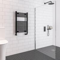 Eastbrook Wingrave 800 x 400 Matt Black Towel Radiator