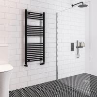 Eastbrook Wingrave 1200 x 400 Matt Black Towel Radiator