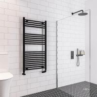 Eastbrook Wingrave 1200 x 500 Matt Black Towel Radiator