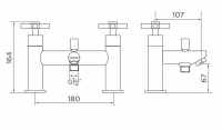 Niagara Edgeware Bath Filler Tap