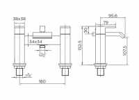 Francis Pegler Izzi Deck Bath Shower Mixer Tap