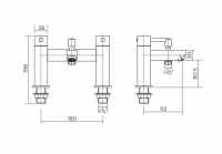 Fife Chrome Bath Shower Mixer Tap - Highlife Bathrooms