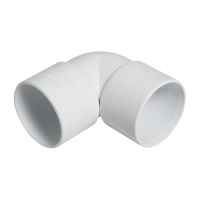 ABS Solvent Fit 40mm - 90 Degree Bend Knuckle Elbow - White - Waste Pipe