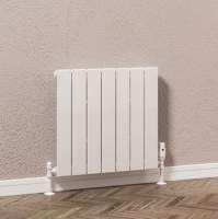 DQ Cove Double Sided 1500 x 413 White Vertical Radiator
