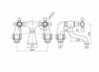 Skara Lever Contract - Bath Filler Tap - Highlife Bathroom