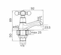 Scudo Classica Bath Taps