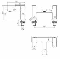 Francis Pegler Manta Bath Filler Tap