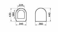 Rounded Soft Close Toilet Seat - Highlife Bathrooms