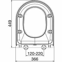 Long D Slim Soft Close Quick Release Toilet Seat - Euroshowers