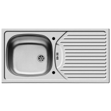 Pyramis Ligea 860 x 435mm 1 Bowl Kitchen Sink with Drainer