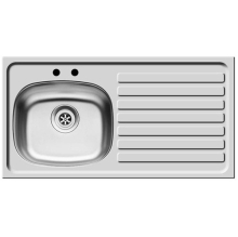 Pyramis Opis 940 x 490mm Right Hand Kitchen Sink with Drainer
