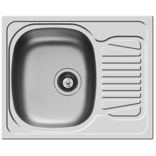 Pyramis Sparta 620 x 500mm 1 Bowl Kitchen Sink with Reversible Drainer 