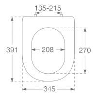 VitrA S50 Replacement Toilet Seat - Soft Close - 72003309