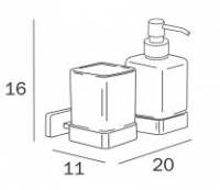 Inda Lea Freestanding Liquid Soap Dispenser A1812Z