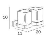 Inda Lea Spare Toilet Roll Holder - A18280 