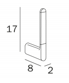 Inda Mito Liquid Soap Dispenser 8 x 15H x 13cm 