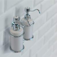 Burlington Traditional White & Chrome Liquid Soap Dispenser A48