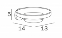 Inda One Quadruple Robe Hook 42 x 4H x 4cm 