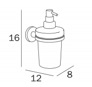 Inda One Tumbler and Holder 8 x 11H x 12cm 