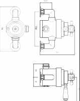 Burlington Stour Exposed Traditional Shower with Rigid Riser, Fixed Head, Hose & Handset - BF3S