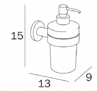 Inda Touch Soap Dish 13 x 6H x 15cm - A46110 CR21