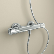 Ideal Standard Ceratherm T25M Exposed Silk Black Thermostatic 8L Shower System