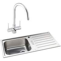 Abode Neron 1 Bowl Inset Stainless Steel Sink & Nexa Tap Pack