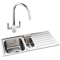 Abode Neron 1.5 Bowl Inset Stainless Steel Sink & Astral Tap Pack