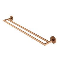 Abacus Iso Pro Double Towel Rail - Brushed Bronze