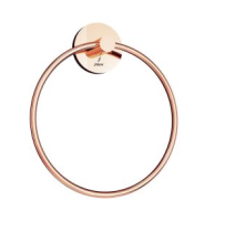 Jaquar Continental Bright Gold PVD Round Towel Ring 