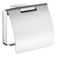 Smedbo Air Chrome Toilet Roll Holder with Cover