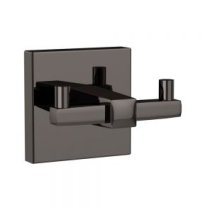 Jaquar Kubix Prime Black Chrome Double Robe Hook  