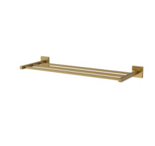 Jaquar Kubix Prime 600mm Bright Gold PVD Towel Shelf 