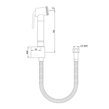 Jaquar Allied Blush Gold Douche Hand Set & Hose