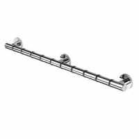 Croydex Straight Grab & Grip Bar 680mm - Chrome Finish