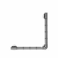 Croydex Angled Grab & Grip Bar 480 x 480mm - Chrome Finish 