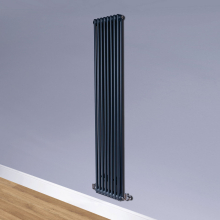 DQ Ardent 1500 x 300mm 2 Column Anthracite Texture Vertical Radiator