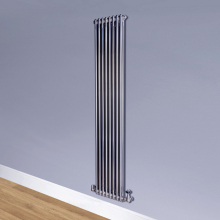 DQ Ardent 1500 x 300mm 2 Column Bare Metal Lacquer Vertical Radiator
