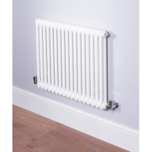 DQ Ardent 500 x 622mm 2 Column Gloss White Horizontal Radiator