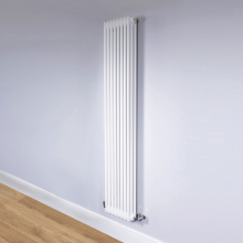 DQ Ardent 1500 x 530mm 3 Column Gloss White Vertical Radiator