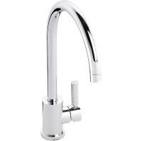 Abode Verve 1.5 Bowl & Drainer Inset Kitchen Sink - Stainless Steel