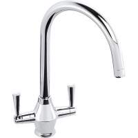 Abode Trydent 1.5 Bowl & Drainer Inset Kitchen Sink - Stainless Steel