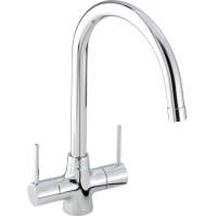 Abode Matrix 1.5 Bowl Left Hand Undermount Stainless Steel Sink & Atlas Tap Pack