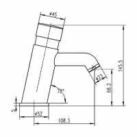 Sensa Non-Concussive Push Button Basin Tap - ATTB-TS31-1206