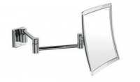 Inda Wall-mounted magnifying mirror, double jointed arm