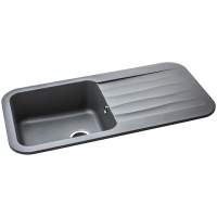Abode Oriel 1.5 Bowl Inset Black Granite Kitchen Sink & Nexa Tap Pack